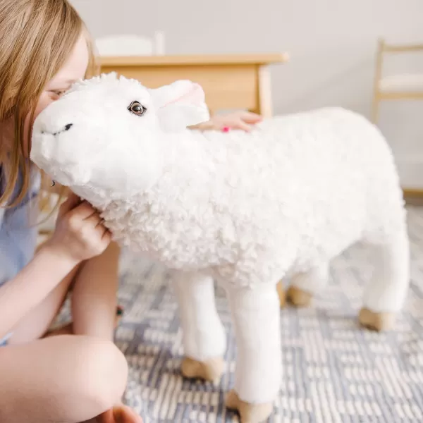 imageMelissa ampamp Doug Giant Lifelike Sheep Plush  2 Feet Tall Stuffed Animal Toy for Ages 3