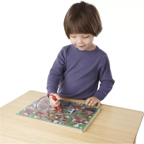 imageMelissa ampamp Doug Magnetic Wand Number Maze  Wooden Puzzle Activity