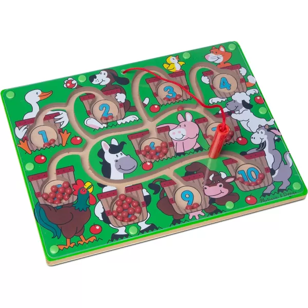 imageMelissa ampamp Doug Magnetic Wand Number Maze  Wooden Puzzle Activity