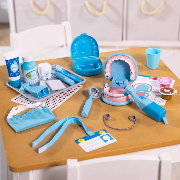 imageMelissa ampamp Doug Super Smile Dentist Kit With Pretend Play Set of Teeth And Dental Accessories 25 Toy Pieces  Pretend Dentist Play Set Dentist Toy Dentist Kit For Kids Ages 3