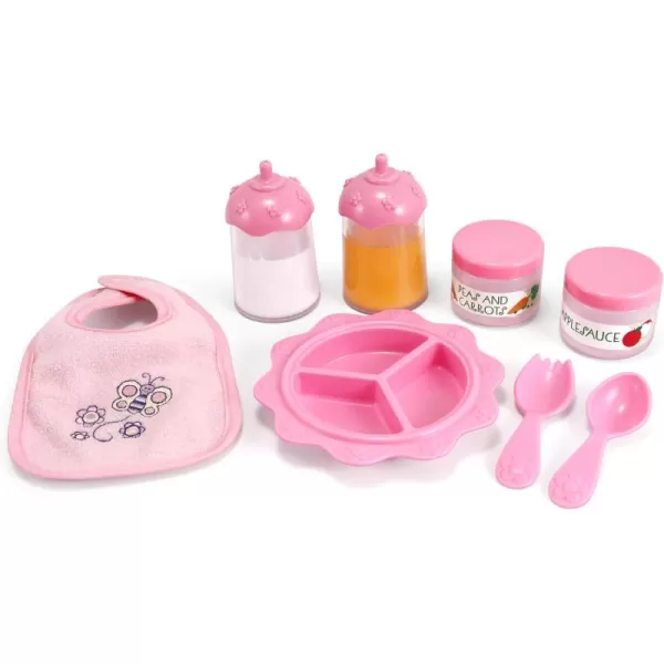 imageMelissa ampamp Doug Mine to Love Time to Eat Doll Accessories Feeding Set 8 pcs  PinkMulticolor