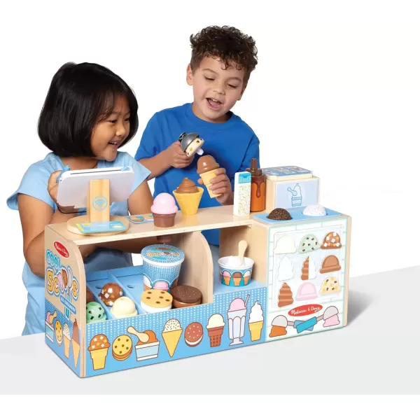 imageMelissa ampamp Doug Wooden Cool Scoops Ice Creamery Play Food Toy  FSC Certified