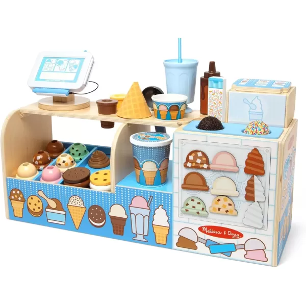 imageMelissa ampamp Doug Wooden Cool Scoops Ice Creamery Play Food Toy  FSC Certified