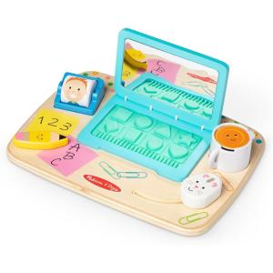 imageMelissa ampamp Doug Wooden Work ampamp Play Desktop Activity Board Infant and Toddler Sensory Toy  FSC Certified121 x 91 x 255