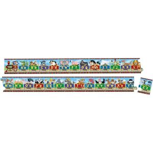 imageMelissa ampamp Doug Alphabet Express Jumbo Jigsaw Floor Puzzle 27 pcs 10 feet long  FSC CertifiedAlphabet Express