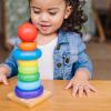 imageMelissa ampamp Doug Rainbow Stacker Wooden Ring Educational Toy  Wooden Rainbow Stacking Rings Baby Toy Stacker Toys For Infants And Toddlers