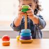 imageMelissa ampamp Doug Rainbow Stacker Wooden Ring Educational Toy  Wooden Rainbow Stacking Rings Baby Toy Stacker Toys For Infants And Toddlers