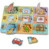 imageMelissa ampamp Doug Hide and Seek Wooden Activity Board With Wooden MagnetsRetail Version