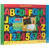 imageMelissa ampamp Doug Magnetic Chalkboard and DryErase Board With 36 Magnets Numbers and Uppercase Letters Chalk Eraser and DryErase Pen Letters And Numbers Learning Toys Chalk Board