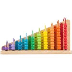 imageMelissa ampamp Doug Add ampamp Subtract Abacus  Educational Toy With 55 Colorful Beads and Sturdy Wooden Construction 3  6 years