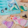 imageMelissa ampamp Doug Disney Princess Tiana Magnetic DressUp Wooden Doll Pretend Play Set 30 pcs  FSC CertifiedAriel