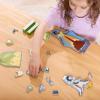 imageMelissa ampamp Doug Disney Princess Tiana Magnetic DressUp Wooden Doll Pretend Play Set 30 pcs  FSC CertifiedTiana