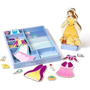 imageMelissa ampamp Doug Disney Princess Tiana Magnetic DressUp Wooden Doll Pretend Play Set 30 pcs  FSC CertifiedBelle