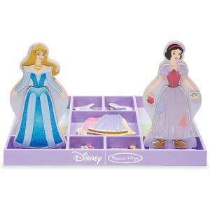 imageMelissa ampamp Doug Disney Princess Tiana Magnetic DressUp Wooden Doll Pretend Play Set 30 pcs  FSC CertifiedSleeping Beauty  Snow White