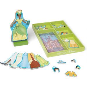 imageMelissa ampamp Doug Disney Princess Tiana Magnetic DressUp Wooden Doll Pretend Play Set 30 pcs  FSC CertifiedTiana