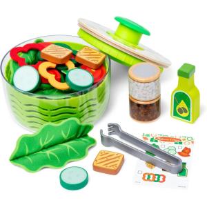imageMelissa ampamp Doug Salad Spinner Play Set Pretend Play Food for Boys and Girls Ages 3