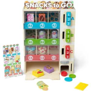 imageMelissa ampamp Doug Sort Stock Select Wooden Vending Machine Play Set Wooden Toy Play Food for Boys and for Girls 3