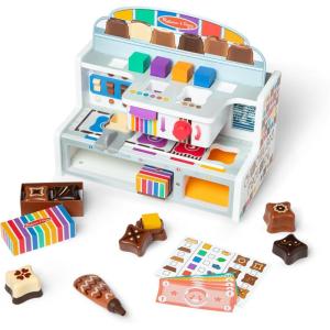 imageMelissa ampamp Doug Wooden Chocolate Factory Pretend Play Set Play Food Candy Maker for Boys and Girls  FSCCertified