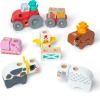 imageMelissa ampamp Doug Blockables Farm Snap and Play Mix and Match Connectable Wooden Building Blocks Play Set Toy for Preschool Boys and Girls 56 Pcs