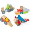 imageMelissa ampamp Doug Blockables Vehicles Snap and Play Mix and Match Connectable Wooden Building Blocks Play Set Toy for Preschool Boys and Girls 54 Pcs