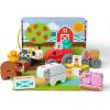 imageMelissa ampamp Doug Blockables Farm Snap and Play Mix and Match Connectable Wooden Building Blocks Play Set Toy for Preschool Boys and Girls 56 Pcs
