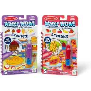imageMelissa ampamp Doug Scented Water Wow Reusable WaterReveal Coloring Activity Pad Travel Toy  FruitBundle