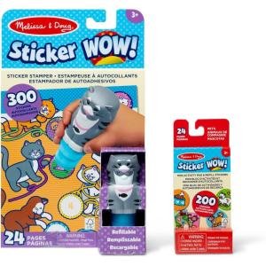 imageMelissa ampamp Doug Sticker Wow Bunny Bundle 24Page Activity Pad Stamper 500 Stickers Mini Pad Arts and Crafts Fidget Toy Collectible CharacterCat