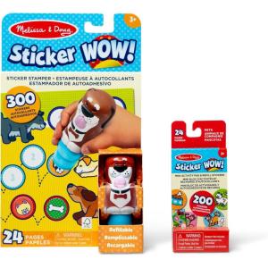 imageMelissa ampamp Doug Sticker Wow Bunny Bundle 24Page Activity Pad Stamper 500 Stickers Mini Pad Arts and Crafts Fidget Toy Collectible CharacterDog