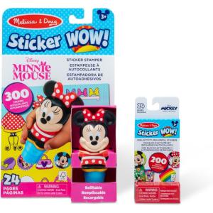 imageMelissa ampamp Doug Sticker Wow Disney Minnie Mouse Bundle 24Page Activity Pad Stamper 500 Stickers Mini Pad Arts and Crafts Fidget Toy Collectible CharacterMinnie Mouse Bundle