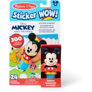 imageMelissa ampamp Doug Sticker Wow Disney Minnie Mouse Bundle 24Page Activity Pad Stamper 500 Stickers Mini Pad Arts and Crafts Fidget Toy Collectible CharacterMickey Mouse