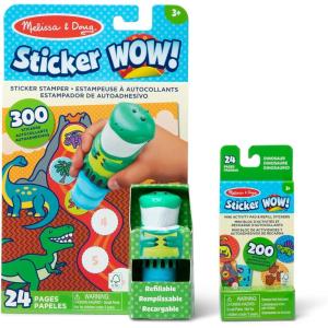 imageMelissa ampamp Doug Sticker Wow Purple Unicorn Bundle 24Page Activity Pad Stamper 500 Stickers Arts and Crafts Fidget Toy Collectible CharacterDinosaur