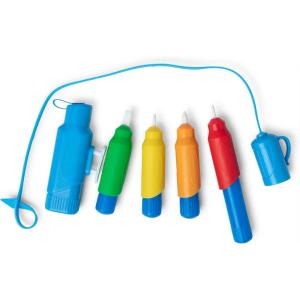 imageMelissa ampamp Doug Water Wow Pen Pack  4 ColorwithWater Pens Sprayer Tether Cap