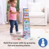 imageMelissa ampamp Doug Ms Rachel Sort and Count Nesting and Stacking Blocks with Wooden Fish Preschool Learning Toy for Boys Girls  FSC Certified