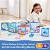 imageMelissa ampamp Doug Ms Rachel Sort and Count Nesting and Stacking Blocks with Wooden Fish Preschool Learning Toy for Boys Girls  FSC Certified