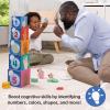 imageMelissa ampamp Doug Ms Rachel Sort and Count Nesting and Stacking Blocks with Wooden Fish Preschool Learning Toy for Boys Girls  FSC Certified