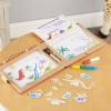 imageMelissa ampamp Doug Natural Play Play Draw Create Reusable Drawing ampamp Magnet Kit  Princesses 54 Magnets 5 DryErase Markers  FSC CertifiedDinosaurs