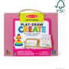 imageMelissa ampamp Doug Natural Play Play Draw Create Reusable Drawing ampamp Magnet Kit  Princesses 54 Magnets 5 DryErase Markers  FSC CertifiedPrincess