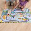 imageMelissa ampamp Doug Race Around The World Tracks Cardboard Jigsaw Floor Puzzle and WindUp Vehicles  48 Pieces for Boys and Girls 4  FSCCertified Materials