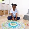 imageMelissa ampamp Doug Round The Shore Tracks Cardboard Jigsaw Floor Puzzle and WindUp Vehicles  48 Pieces for Boys and Girls 4  FSCCertified