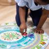 imageMelissa ampamp Doug Round The Shore Tracks Cardboard Jigsaw Floor Puzzle and WindUp Vehicles  48 Pieces for Boys and Girls 4  FSCCertified