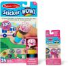 imageMelissa ampamp Doug Sticker Wow Ice Cream Bundle 24Page Activity Pad Sticker Stamper Mini Activity Pad 500 Stickers Arts and Crafts Fidget Toy Collectible CharacterIce Cream