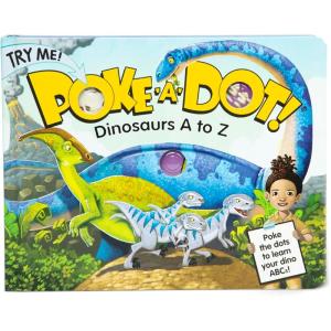 imageMelissa ampamp Doug Childrens Book  PokeADot Dinosaurs A to Z Board Book with Buttons to Pop  FSC Certified1 EA