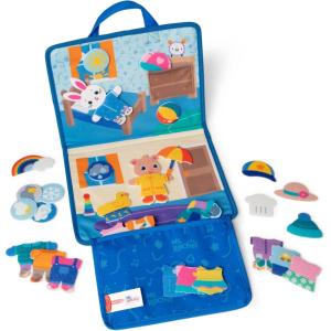 imageMelissa ampamp Doug Ms Rachel What to Wear Felt Activity Board TakeAlong Preschool Learning Toy for Boys and Girls  FSC Certified