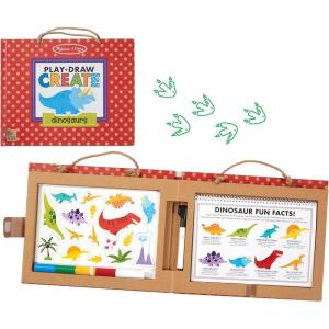 imageMelissa ampamp Doug Natural Play Play Draw Create Reusable Drawing ampamp Magnet Kit  Princesses 54 Magnets 5 DryErase Markers  FSC CertifiedDinosaurs