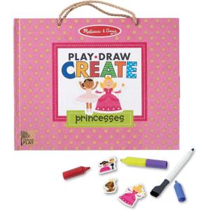 imageMelissa ampamp Doug Natural Play Play Draw Create Reusable Drawing ampamp Magnet Kit  Princesses 54 Magnets 5 DryErase Markers  FSC CertifiedPrincess