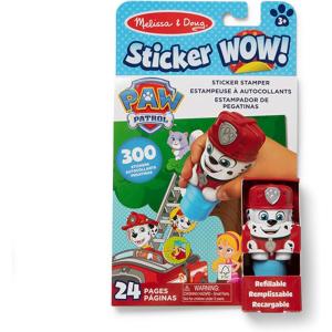 imageMelissa ampamp Doug Sticker Wow 24Page Activity Pad and Sticker Stamper 300 Stickers Arts and Crafts Fidget Toy Collectible Character  PAW Patrol Marshall  FSC Certified
