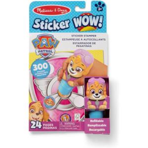imageMelissa ampamp Doug Sticker Wow 24Page Activity Pad and Sticker Stamper 300 Stickers Arts and Crafts Fidget Toy Collectible Character  PAW Patrol Skye  FSC Certified