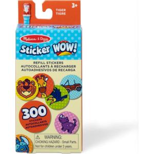 imageMelissa ampamp Doug Sticker Wow 300 Refill Stickers for Sticker Stamper Arts and Crafts Fidget Toy Collectibles  Dinosaur Prehistoric Theme Assorted Stickers Only Creative Play for Girls and Boys 3Safari