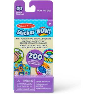 imageMelissa ampamp Doug Sticker Wow Mini Activity Pad and 200 Refill Stickers for Sticker Stamper Arts and Crafts Fidget Toy Collectibles  Assorted Way to Go Reward  FSCCertifiedAffirmations