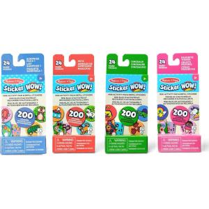 imageMelissa ampamp Doug Sticker Wow Mini Activity Pad and 200 Refill Stickers for Sticker Stamper Arts and Crafts Fidget Toy Collectibles  Assorted Way to Go Reward  FSCCertifiedBundle